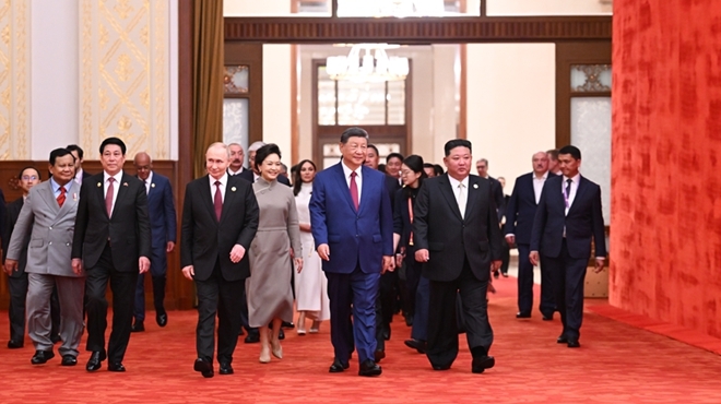 纪念中国人民抗日战争暨世界反法西斯战争胜利80周年招待会在京隆重举行 习近平发表重要讲话
