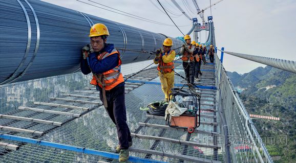 花江峡谷大桥进入调试工作阶段