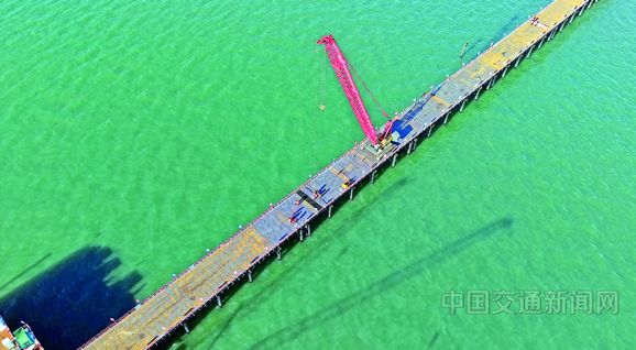 大连长海大桥关键节点贯通